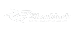 sharklark digital marketing agency whie logo